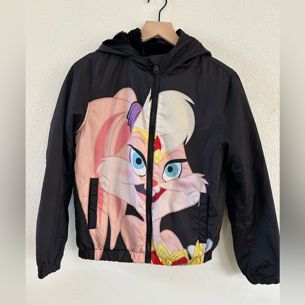 Space Jam: A New Legacy Black Faux Fur-Lined Hoodie (Youth)